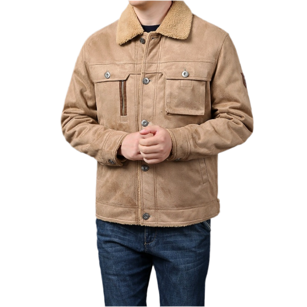 Autumn And Winter New Men's Deerskin Jacket