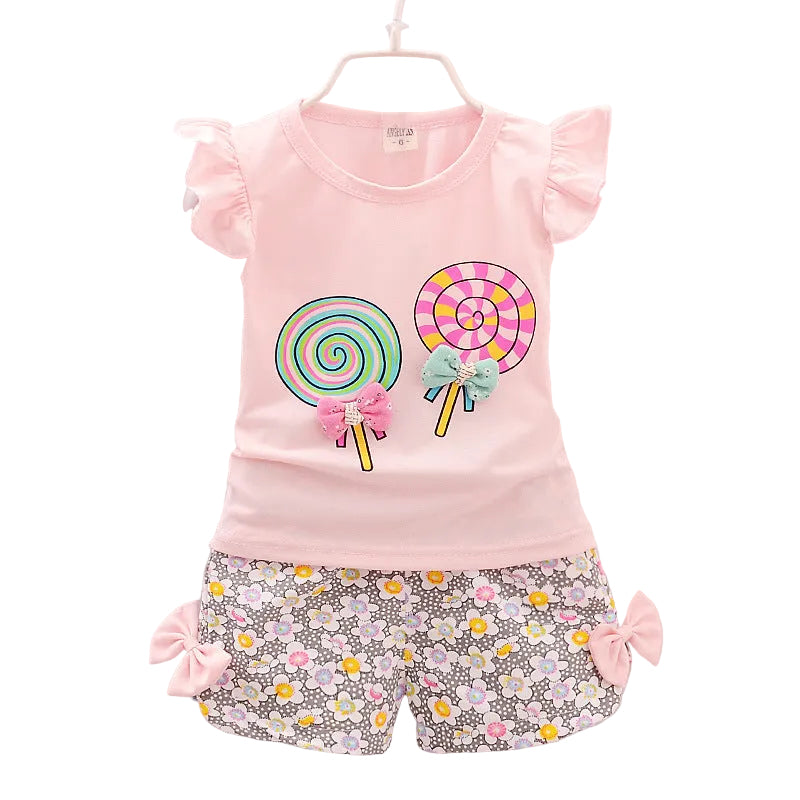 Cotton two piece fashion dress