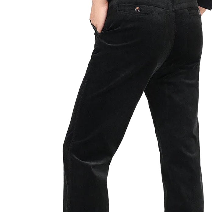 Men's corduroy pants loose and straight