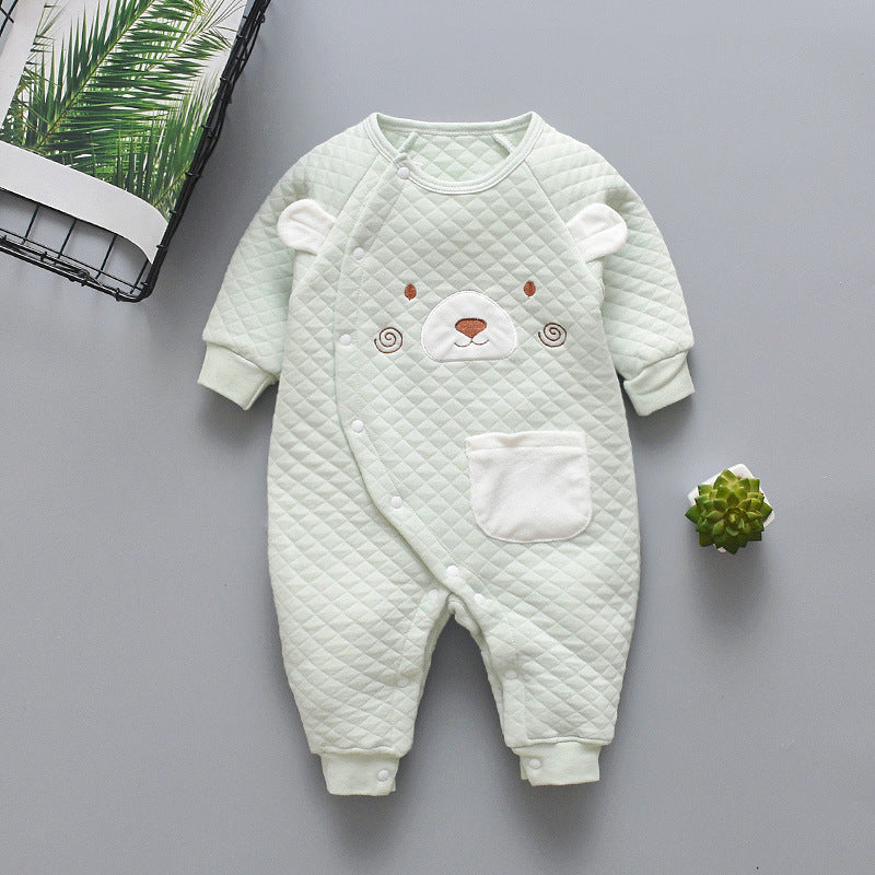 Baby Cotton One-piece Quilted Cotton Warm Romper