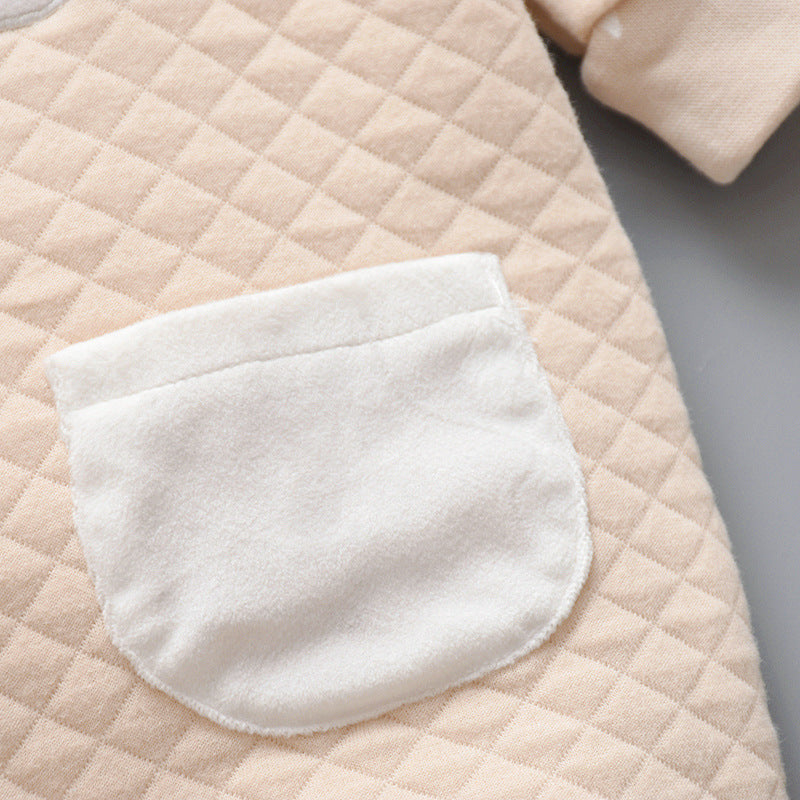 Baby Cotton One-piece Quilted Cotton Warm Romper