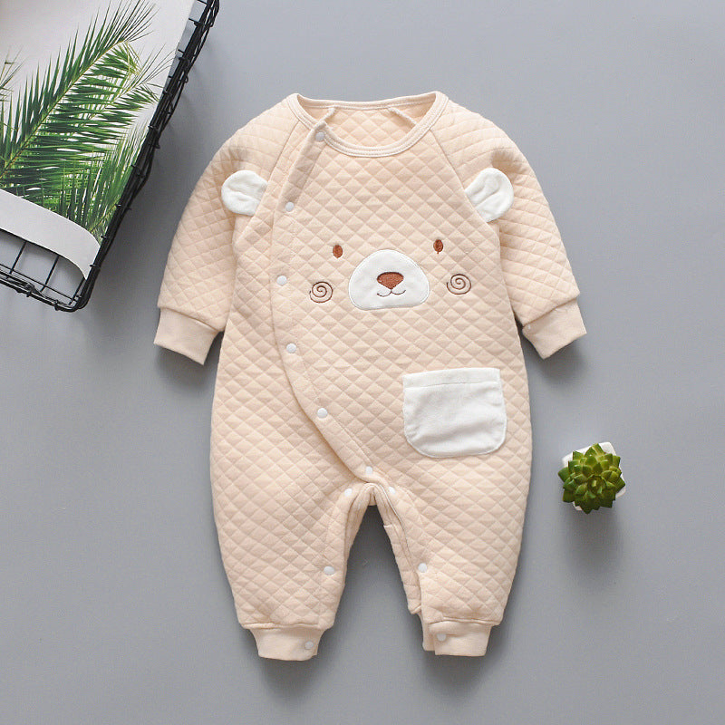Baby Cotton One-piece Quilted Cotton Warm Romper