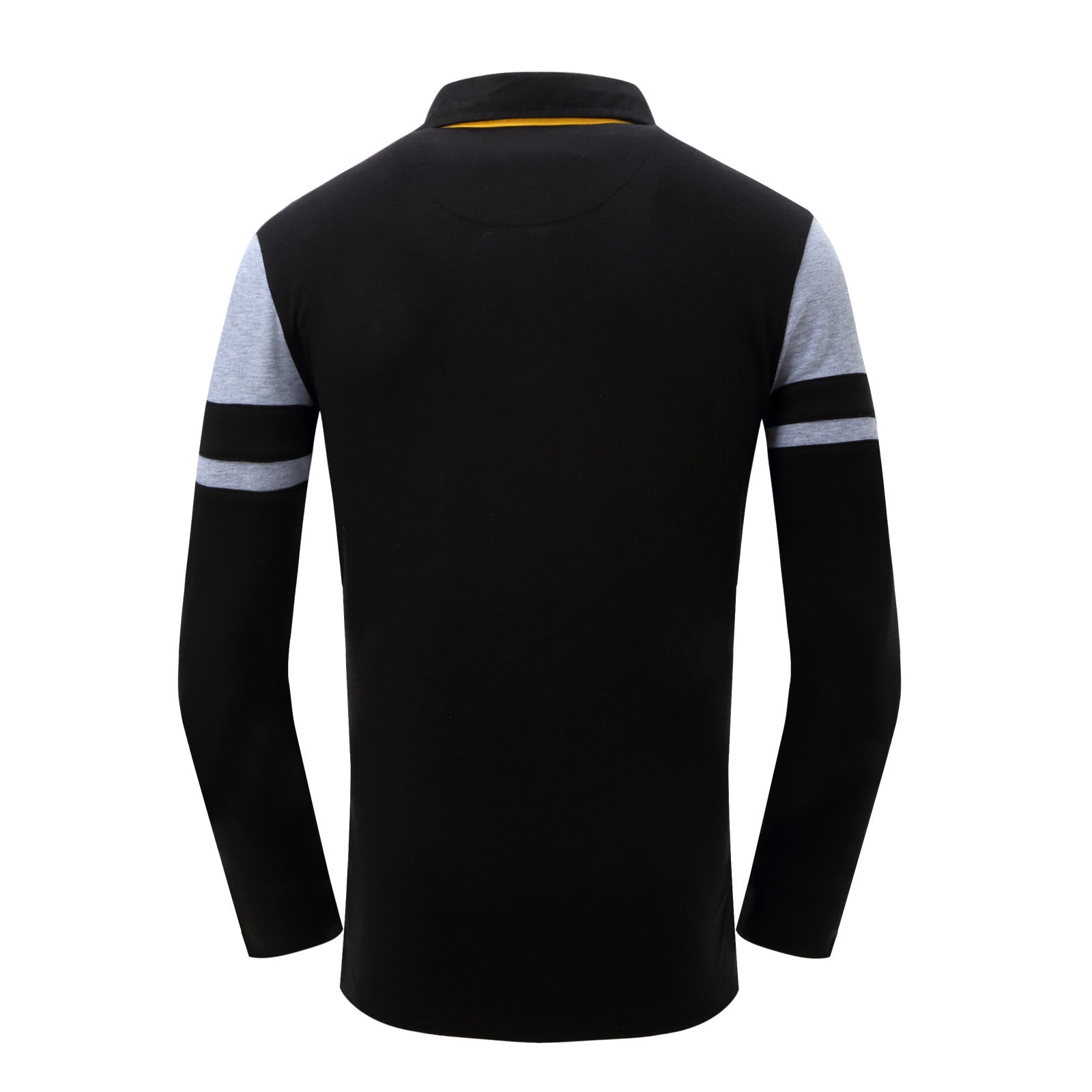 Men's Long-Sleeved POLOS Men's Lapel Shirt