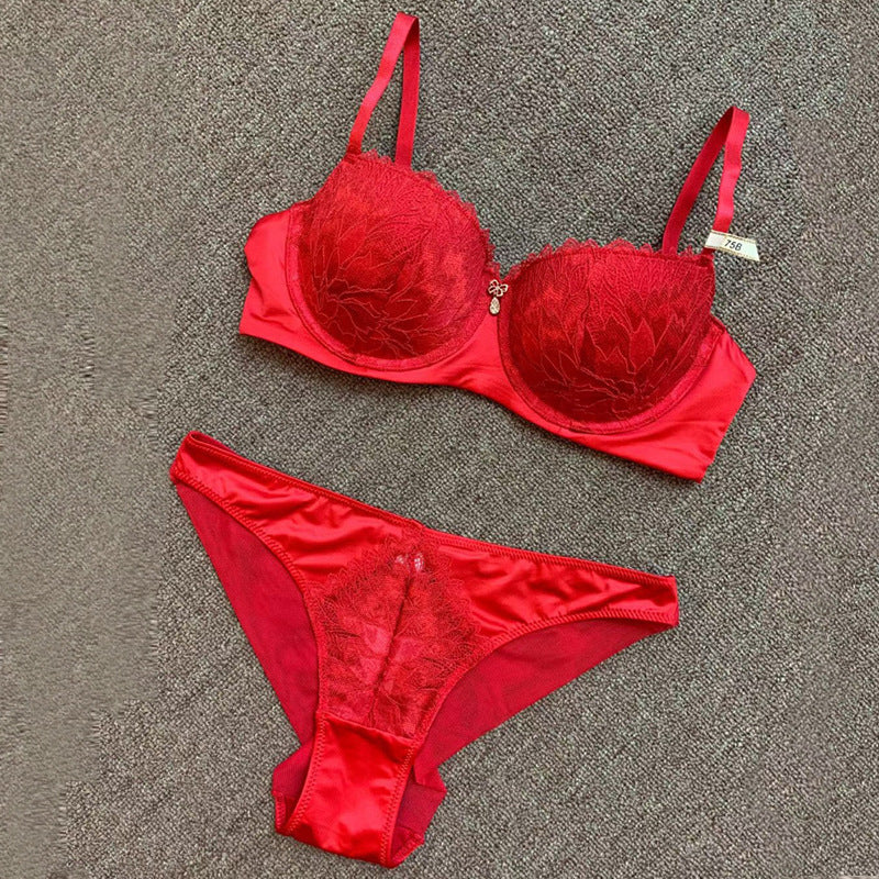 Lace Silk Bra Set