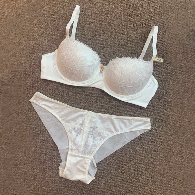 Lace Silk Bra Set