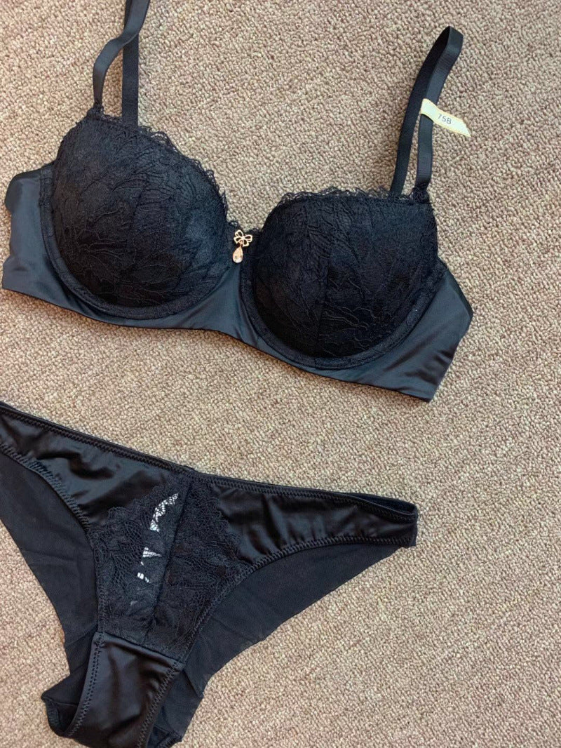 Lace Silk Bra Set