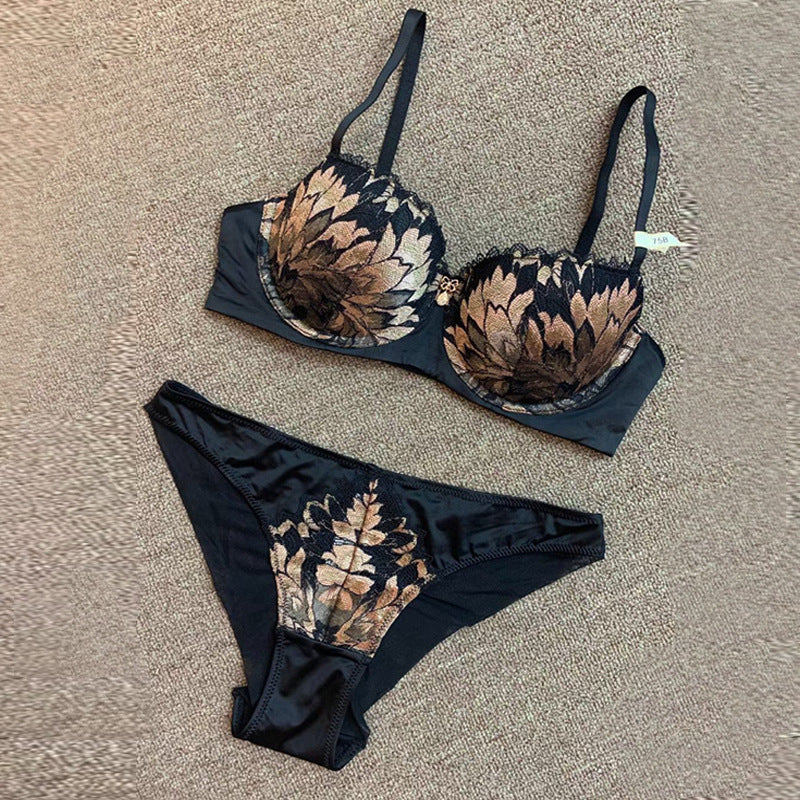 Lace Silk Bra Set