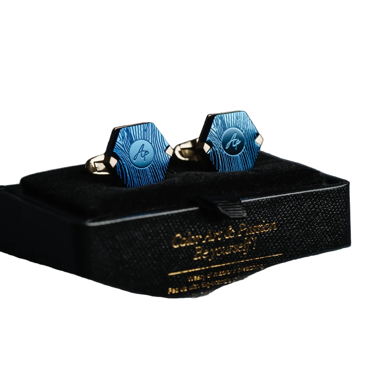 French Blue gold Cufflinks Men's Business Casual