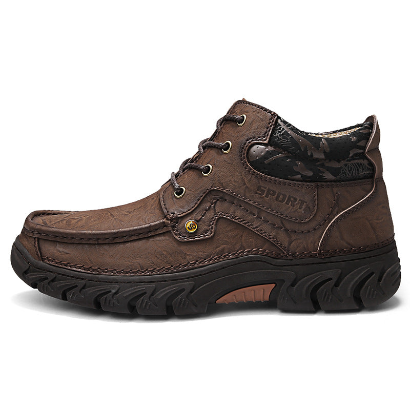 High-top Leather  Martin Boots