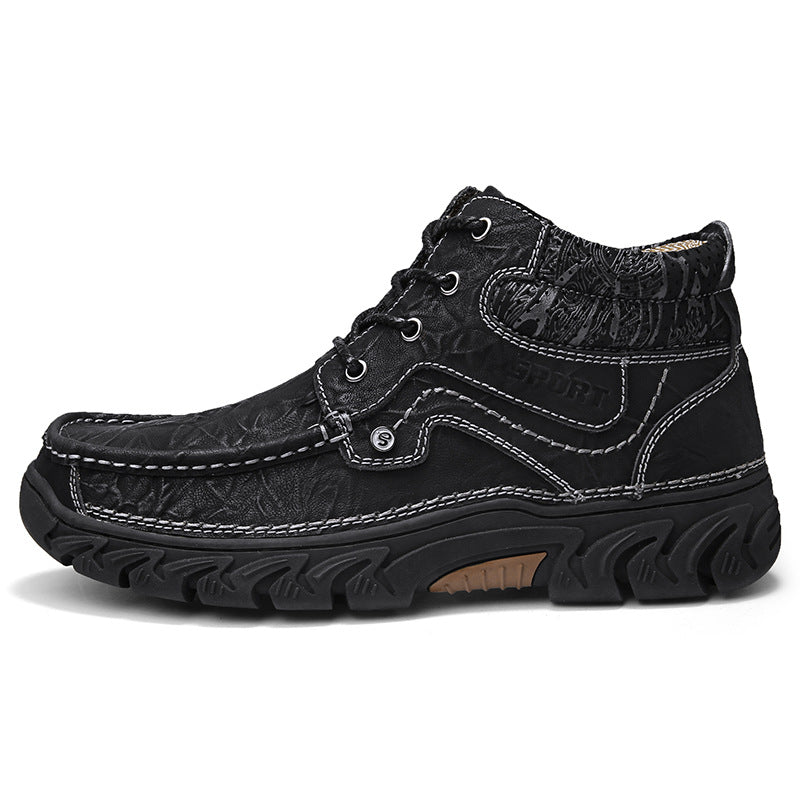 High-top Leather  Martin Boots