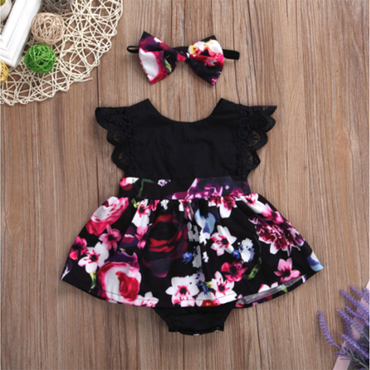 One-Piece Ha Skirt Romper Summer Short-Sleeved