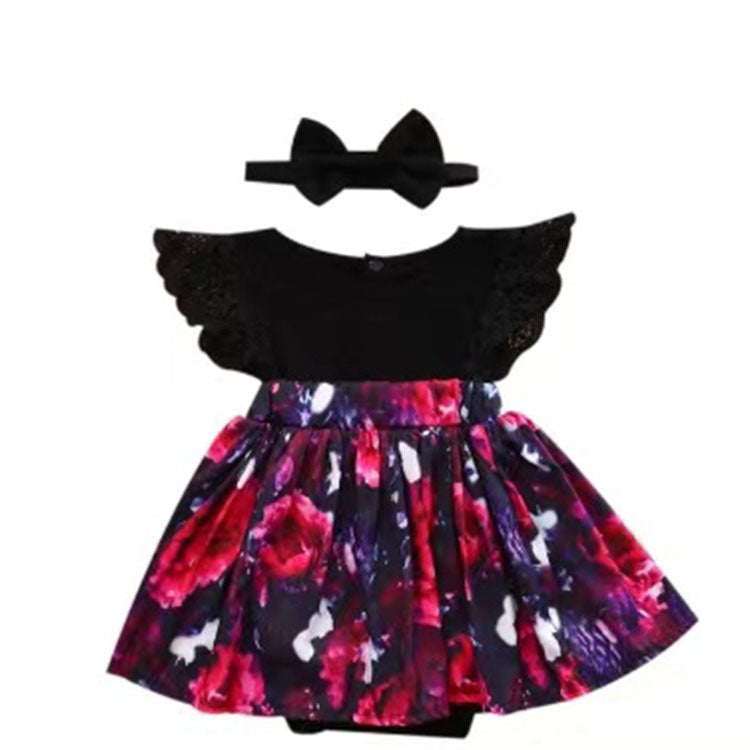 One-Piece Ha Skirt Romper Summer Short-Sleeved