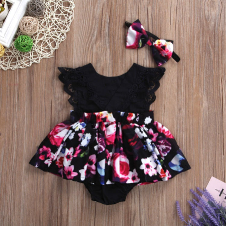 One-Piece Ha Skirt Romper Summer Short-Sleeved