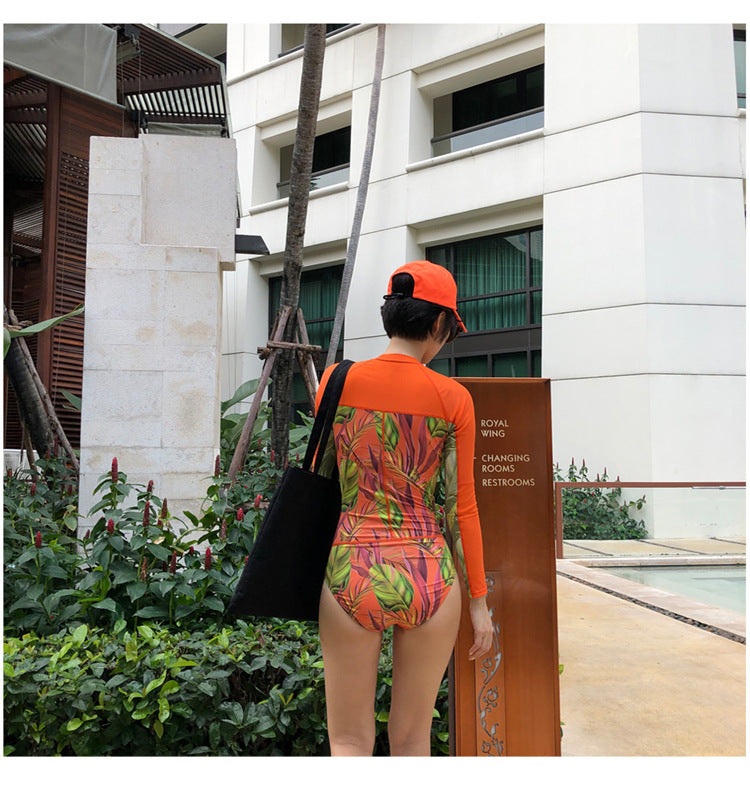 long sleeved swimsuit,