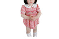 Pastoral Style Small Floral Short-sleeved One-Piece Romper