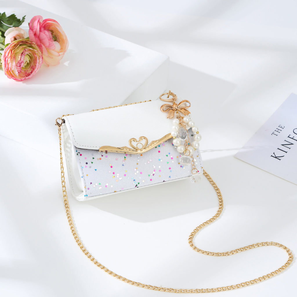 Messenger Bag Ladies Western Style Shoulder Bag Small Fragrance Chain Handbag