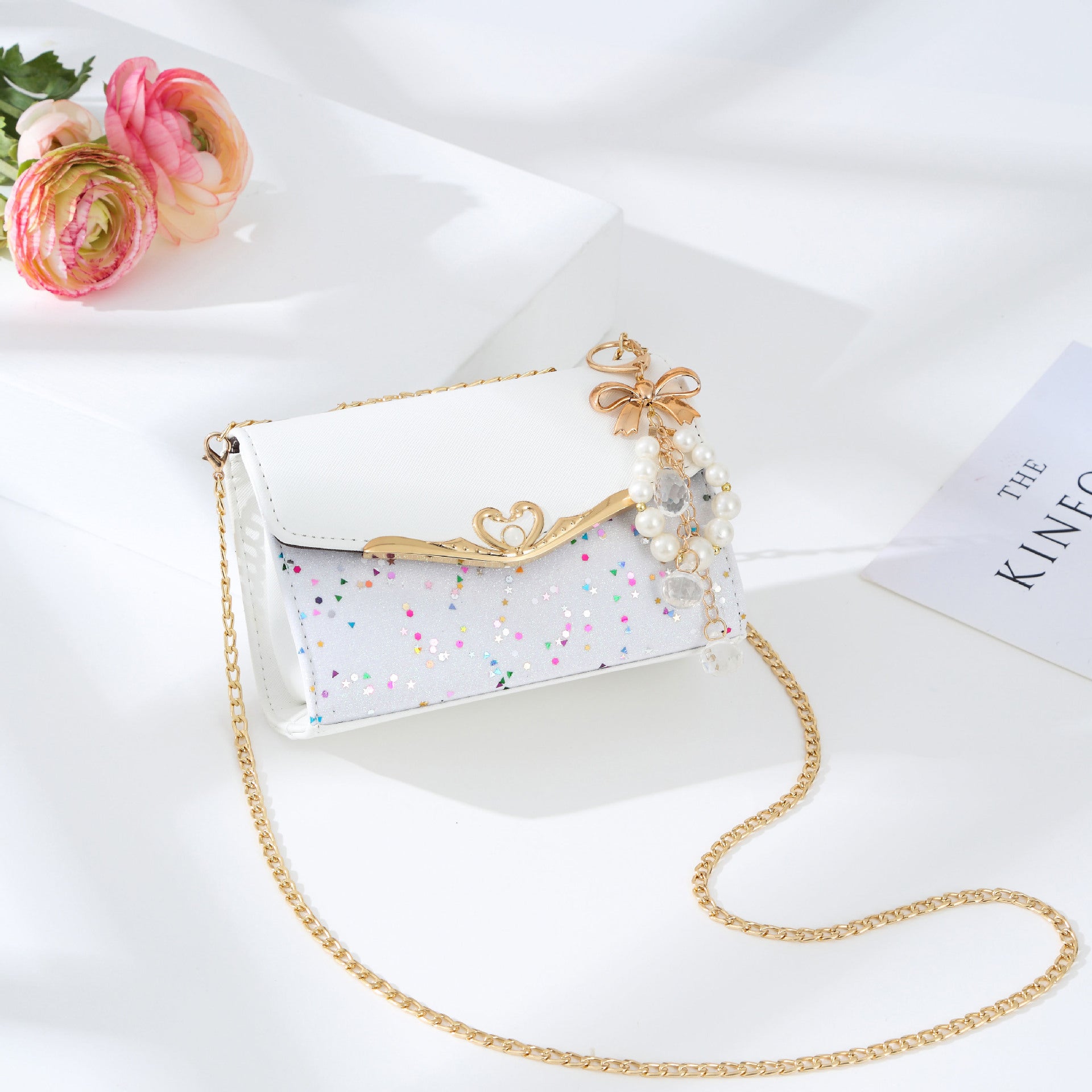 Messenger Bag Ladies Western Style Shoulder Bag Small Fragrance Chain Handbag