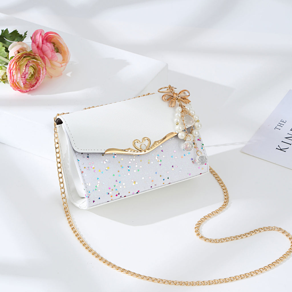 Messenger Bag Ladies Western Style Shoulder Bag Small Fragrance Chain Handbag