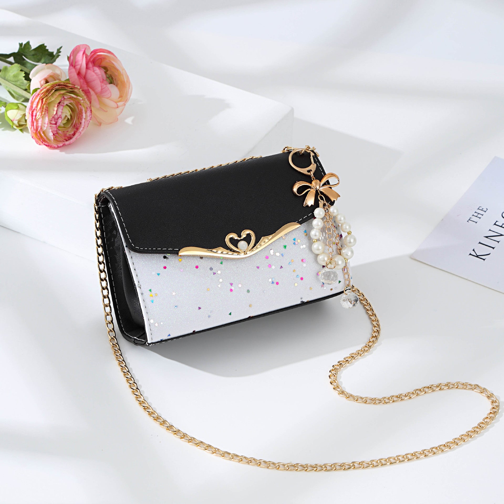 Messenger Bag Ladies Western Style Shoulder Bag Small Fragrance Chain Handbag