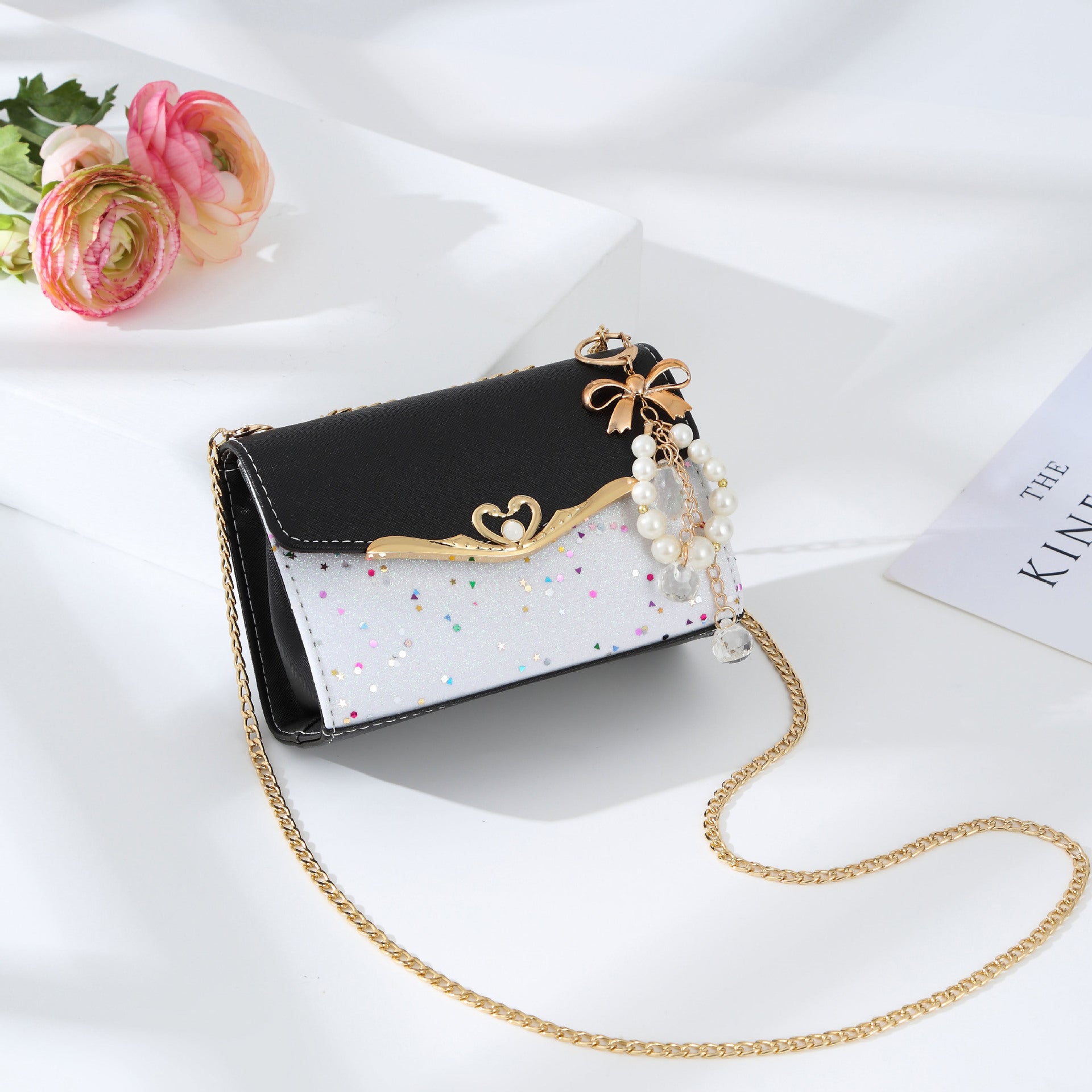 Messenger Bag Ladies Western Style Shoulder Bag Small Fragrance Chain Handbag