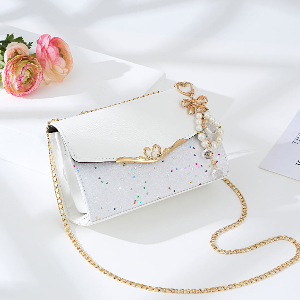 Messenger Bag Ladies Western Style Shoulder Bag Small Fragrance Chain Handbag