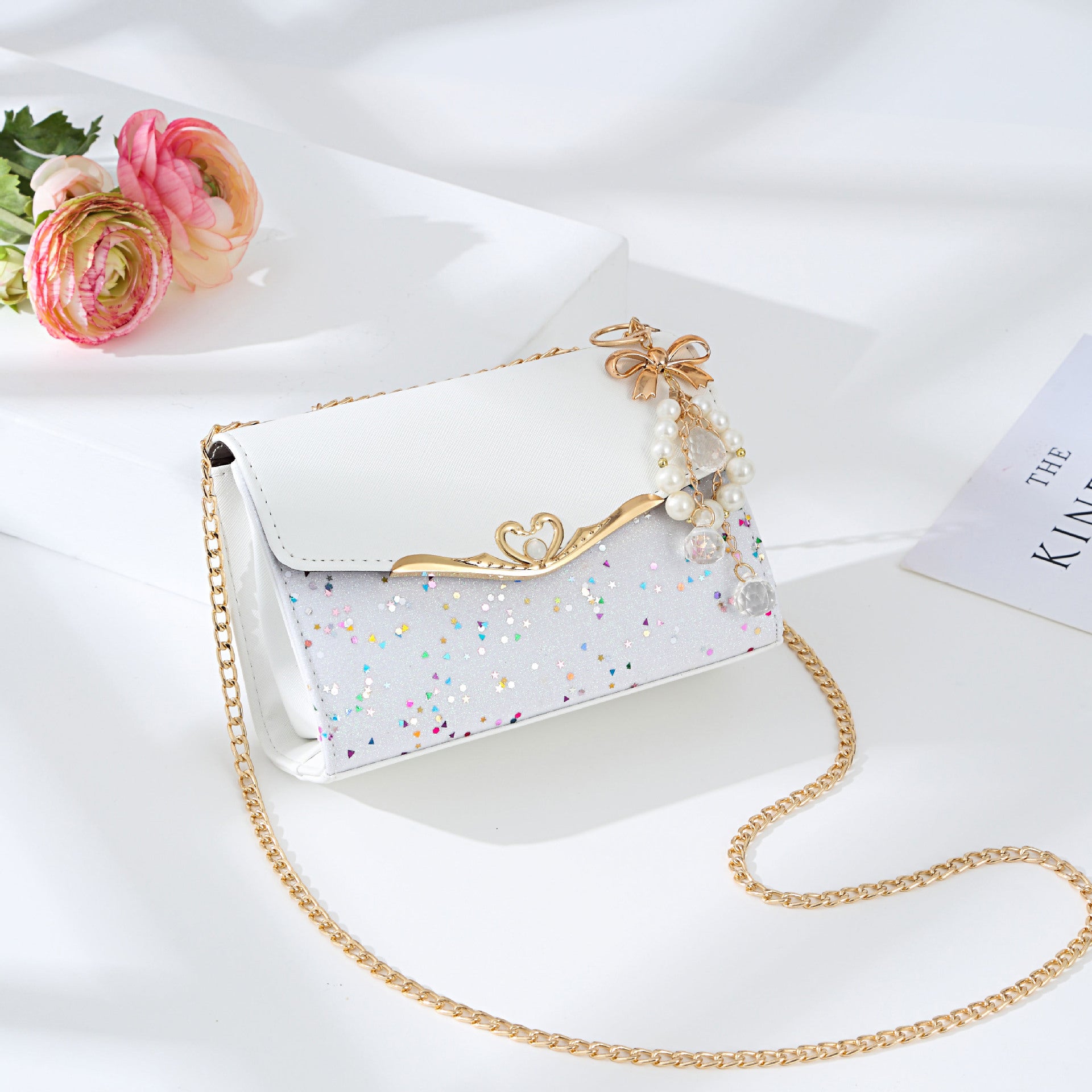 Messenger Bag Ladies Western Style Shoulder Bag Small Fragrance Chain Handbag