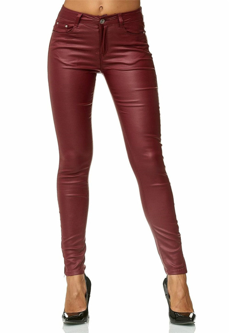 Faux Leather Pants