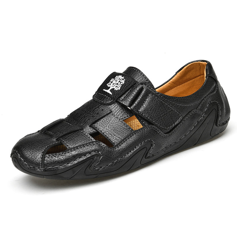 Brown Leather Toe Cap Increase Shoes