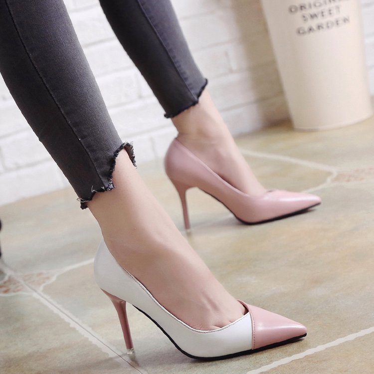 Shallow Mouth Pointed High Heels Sexy Temperament Stiletto Single Shoes