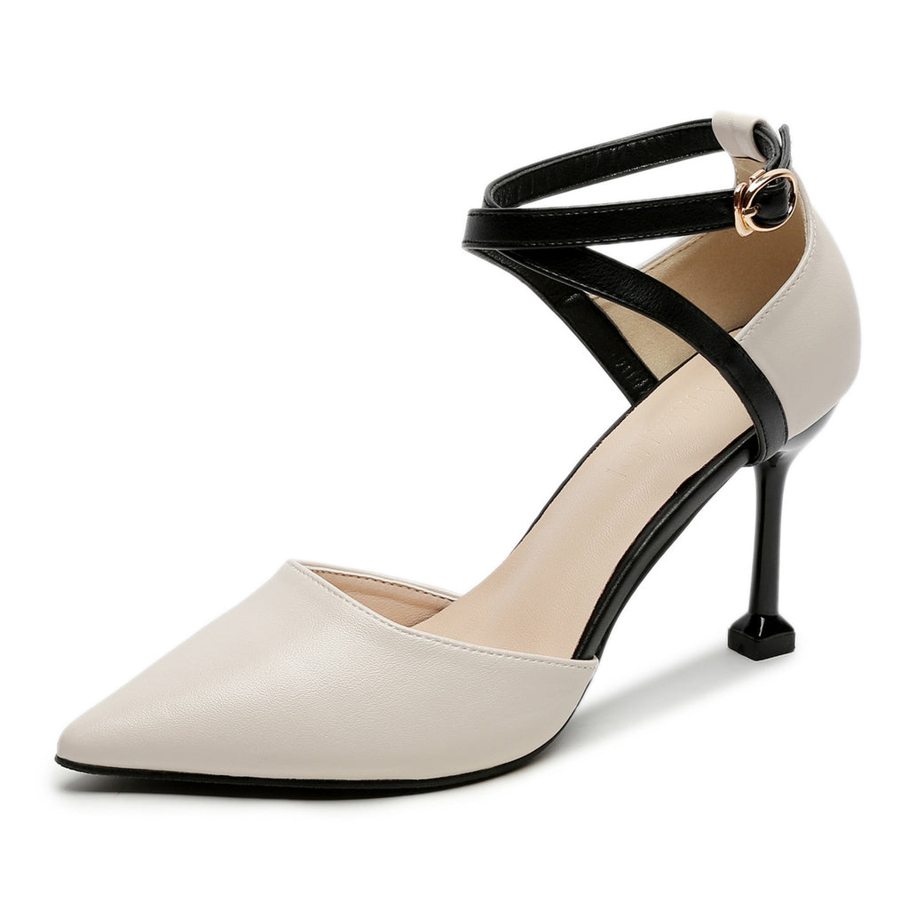 Spring And Autumn New Pointed Toe Stiletto High Heels Small Size