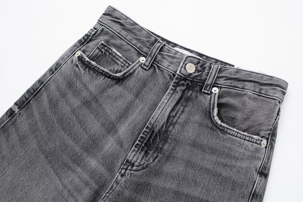 Maillard High Waist Loose Wide Legs Jeans