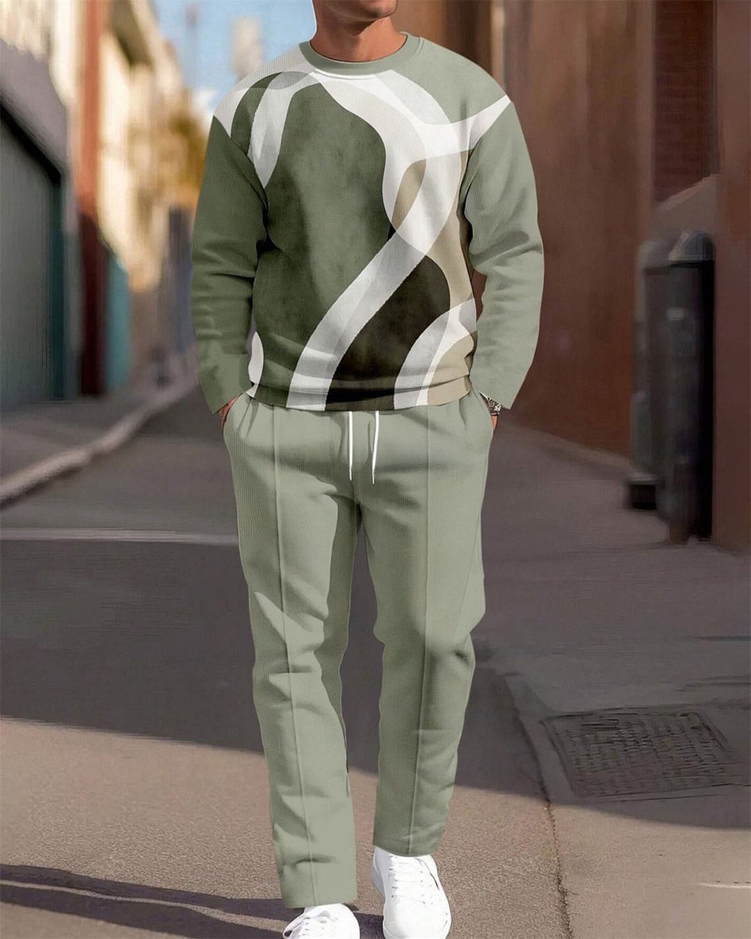 Printing Round Neck Suit