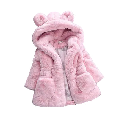 Girls faux fur winter jacket