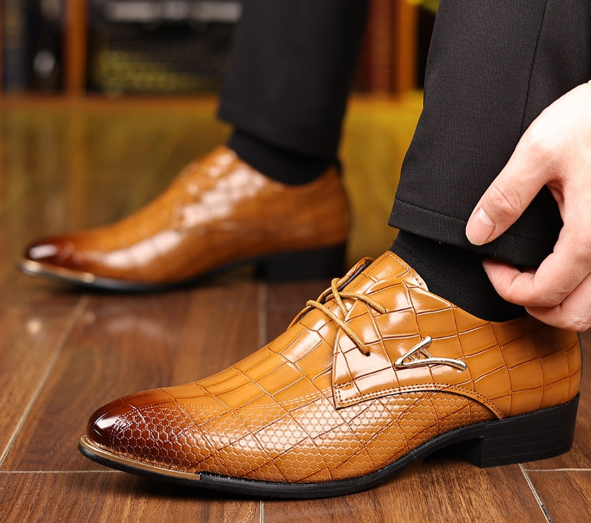 Men plus size  business Leather Shoes