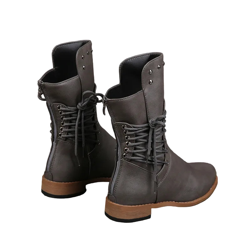 Martin Boots Rivet Plus Size Ladies Boots
