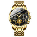 Casual Skeleton Mechanical Design Watch