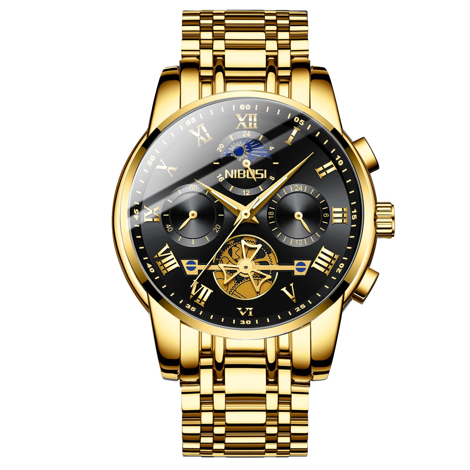 Casual Skeleton Mechanical Design Watch
