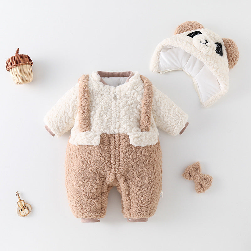 Thickened Fleece-lined Baby suite