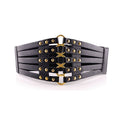 Punk personality rivet girdle