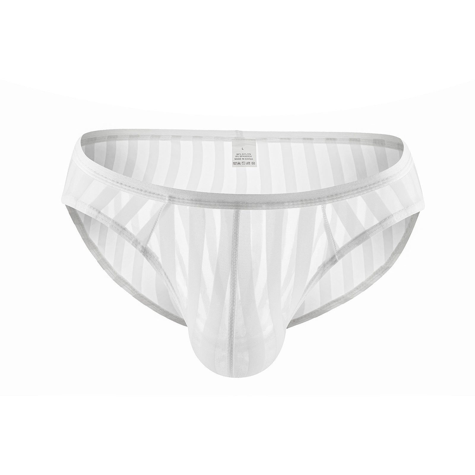Stripes Transparent Mesh Briefs