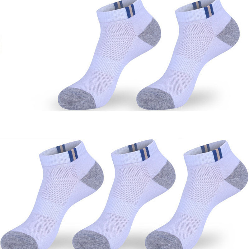 Summer Men's Non-Smelly Foot Mesh Socks Cotton