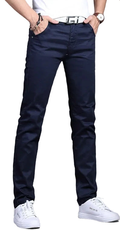 Men's Mid-Rise Straight Casual Pants