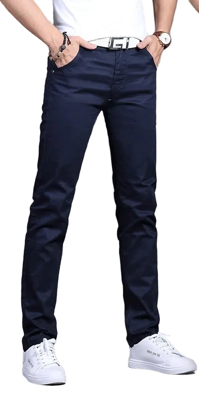 Men's Mid-Rise Straight Casual Pants