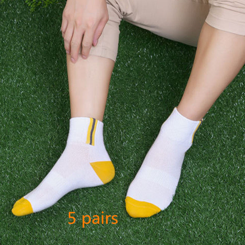 Summer Men's Non-Smelly Foot Mesh Socks Cotton