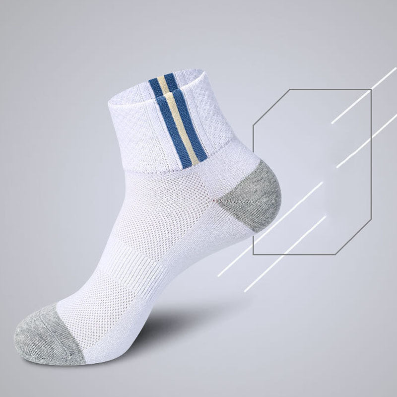 Summer Men's Non-Smelly Foot Mesh Socks Cotton