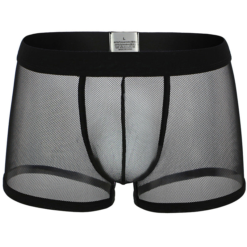 Men's Underwear Low Waist Transparent Boxers