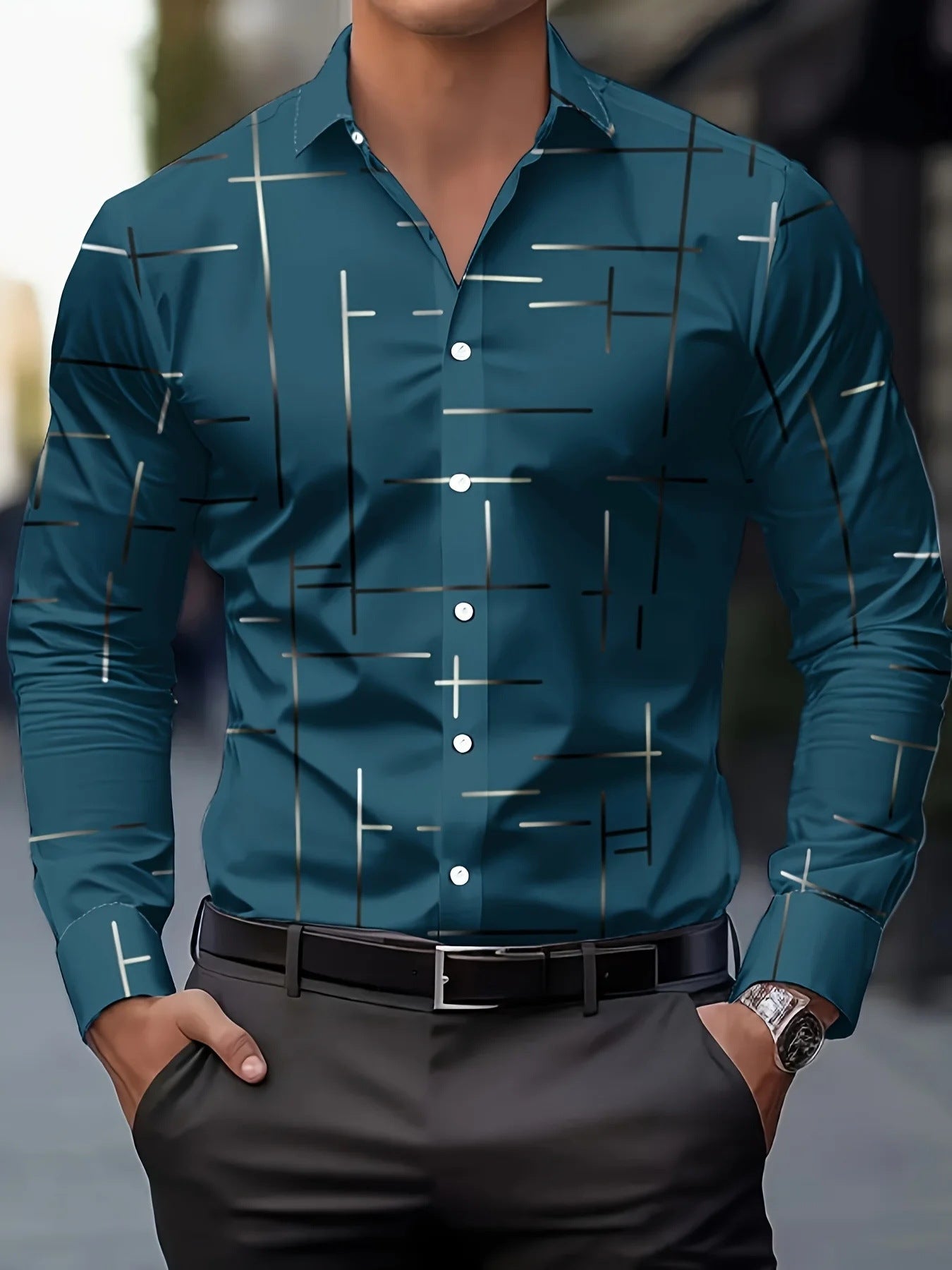 Men's Printed Fashion Casual Shirt