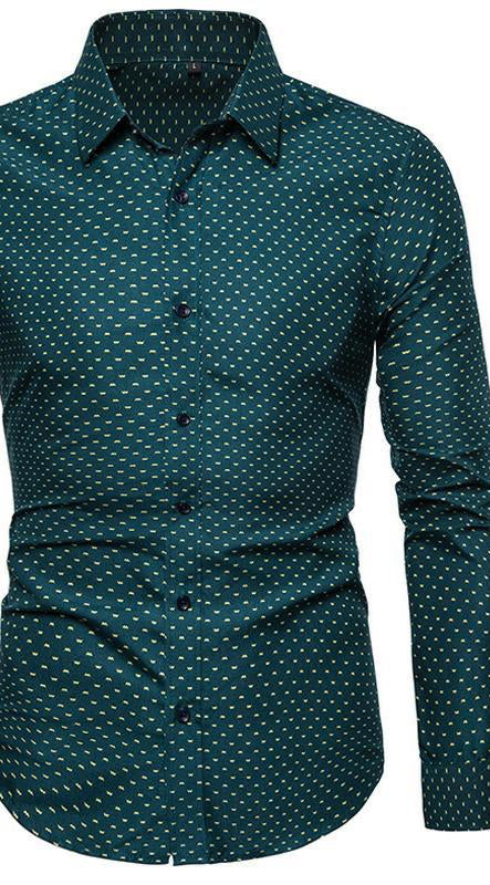 Men's Floral Long Sleeve Shirt