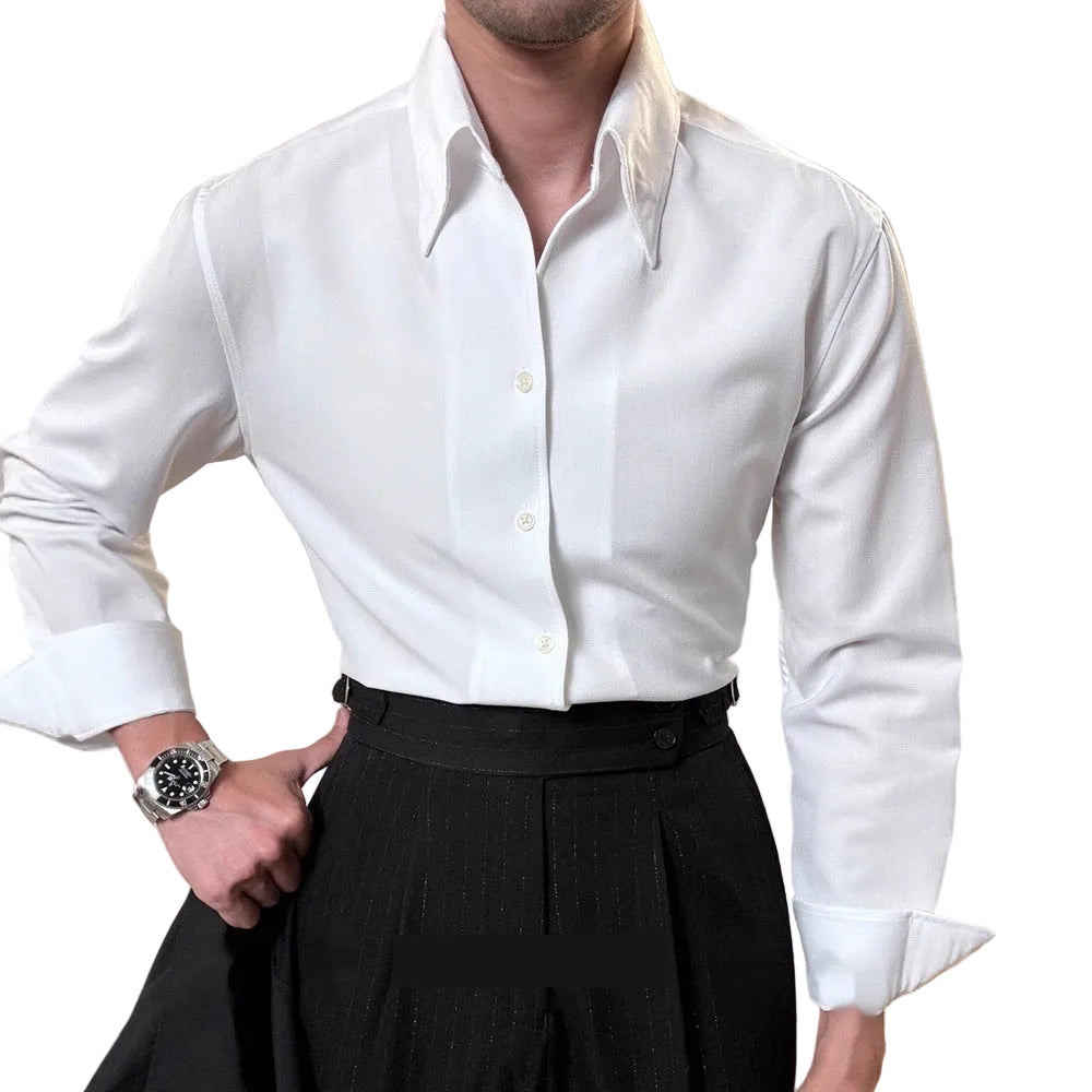 Slim Fit Casual Shirt – Hidden Button