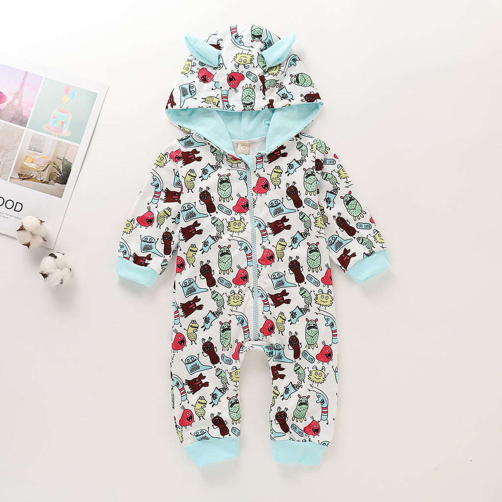 Infant  long sleeve cute cartoon jumpsuit